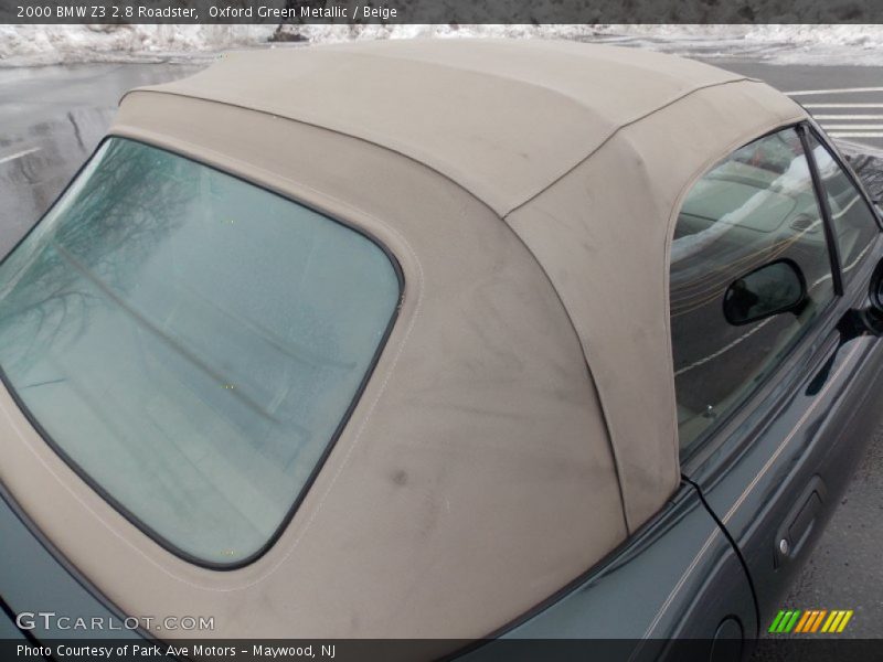 Oxford Green Metallic / Beige 2000 BMW Z3 2.8 Roadster