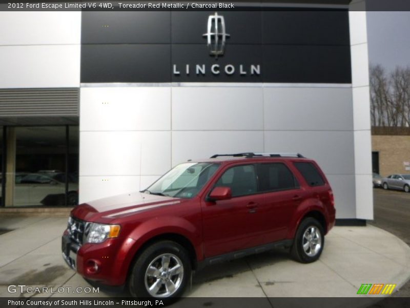 Toreador Red Metallic / Charcoal Black 2012 Ford Escape Limited V6 4WD