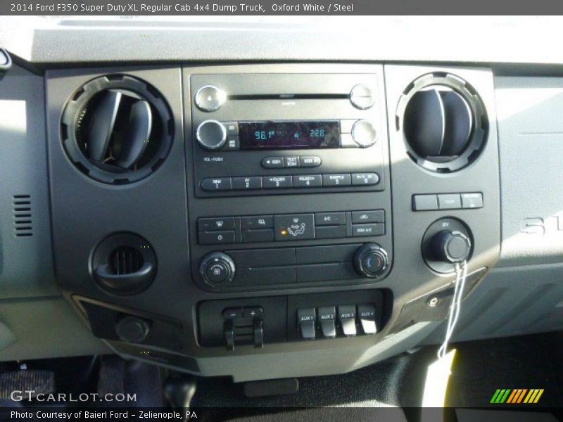 Oxford White / Steel 2014 Ford F350 Super Duty XL Regular Cab 4x4 Dump Truck