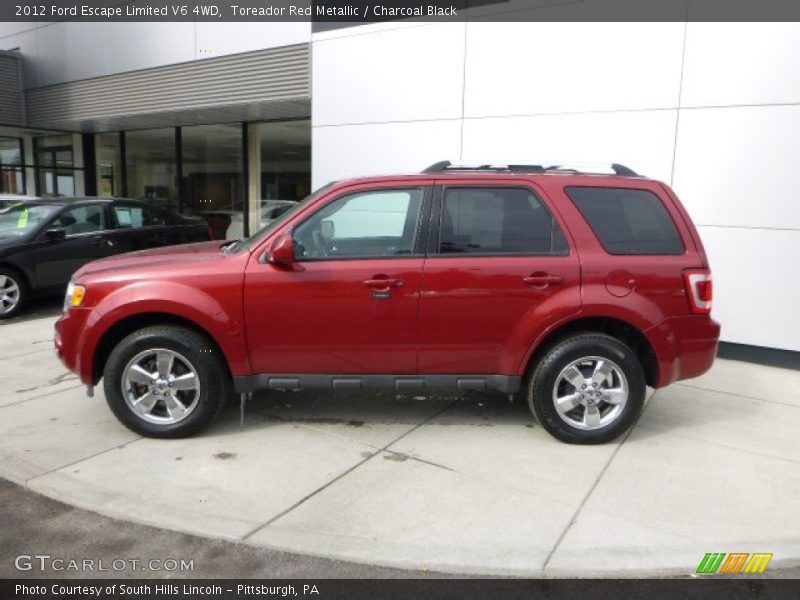 Toreador Red Metallic / Charcoal Black 2012 Ford Escape Limited V6 4WD