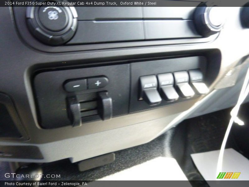 Oxford White / Steel 2014 Ford F350 Super Duty XL Regular Cab 4x4 Dump Truck