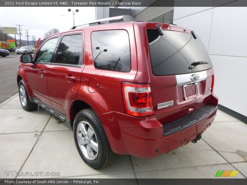 Toreador Red Metallic / Charcoal Black 2012 Ford Escape Limited V6 4WD