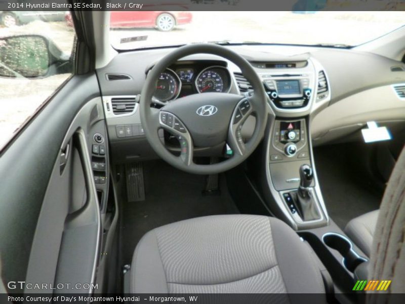 Black / Gray 2014 Hyundai Elantra SE Sedan