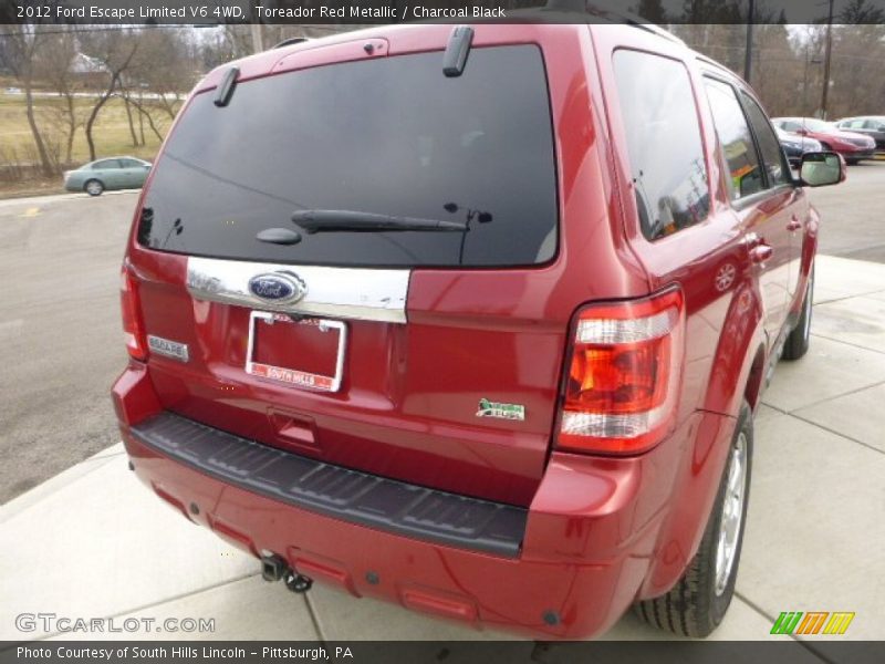 Toreador Red Metallic / Charcoal Black 2012 Ford Escape Limited V6 4WD