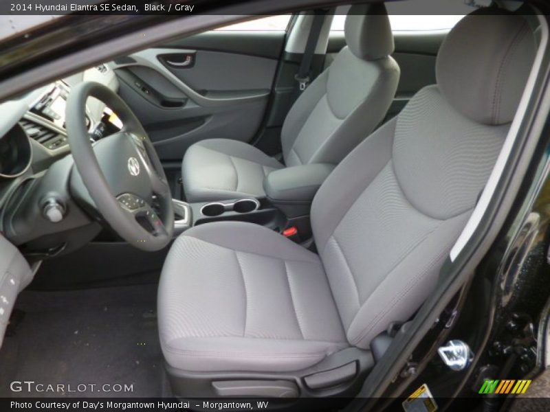 Black / Gray 2014 Hyundai Elantra SE Sedan