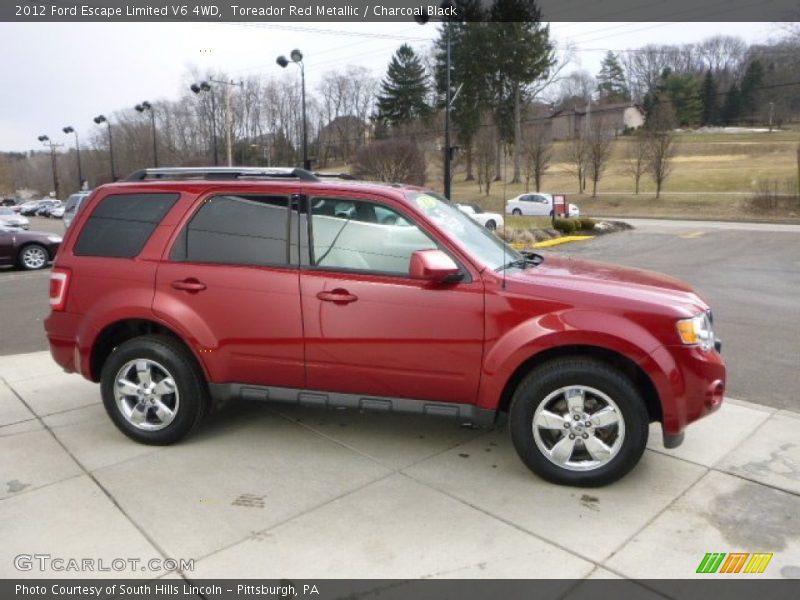 Toreador Red Metallic / Charcoal Black 2012 Ford Escape Limited V6 4WD