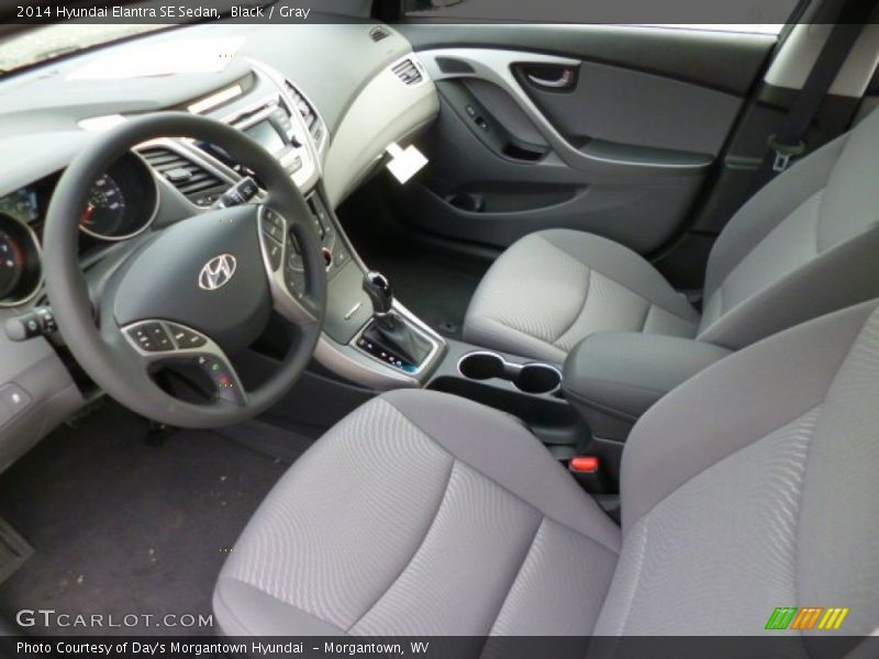 Black / Gray 2014 Hyundai Elantra SE Sedan