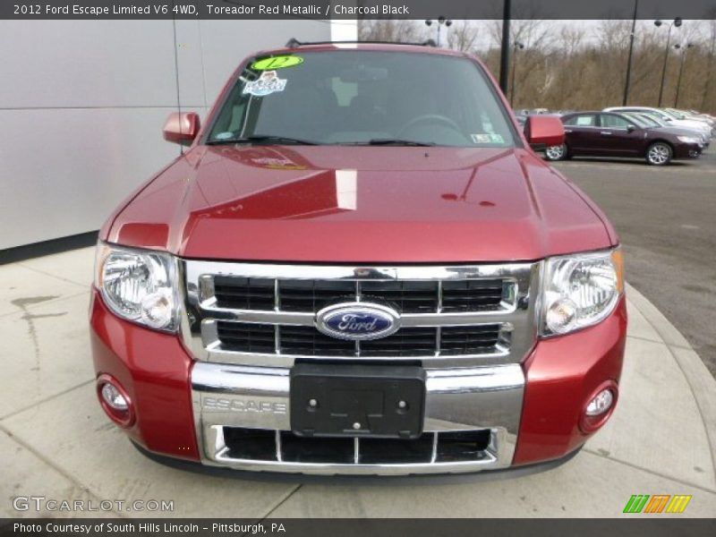 Toreador Red Metallic / Charcoal Black 2012 Ford Escape Limited V6 4WD