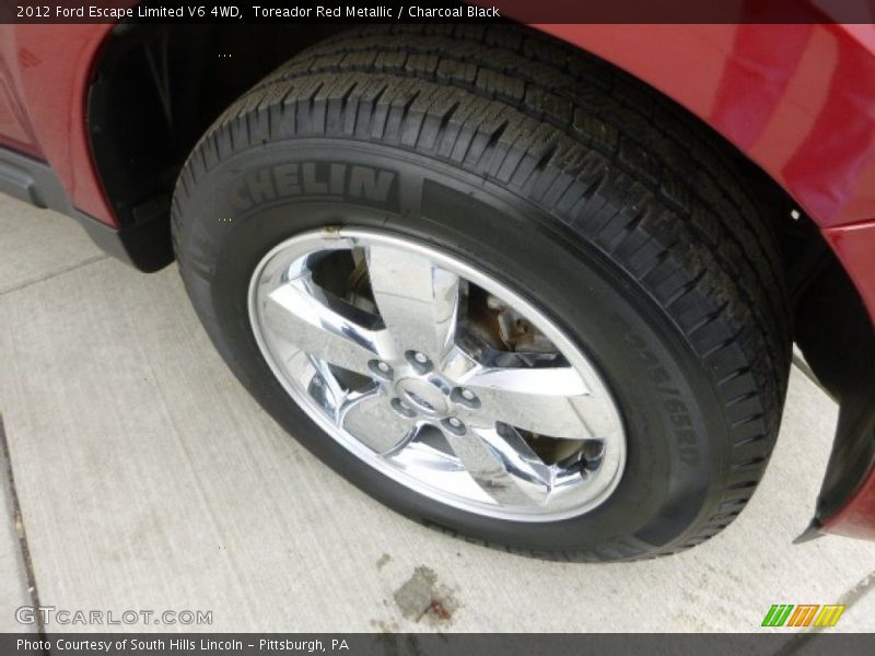Toreador Red Metallic / Charcoal Black 2012 Ford Escape Limited V6 4WD