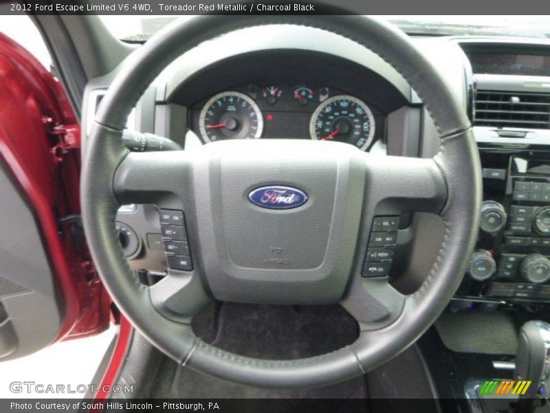 Toreador Red Metallic / Charcoal Black 2012 Ford Escape Limited V6 4WD