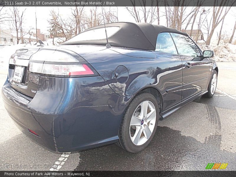 Nocturne Blue Metallic / Black 2011 Saab 9-3 2.0T Convertible