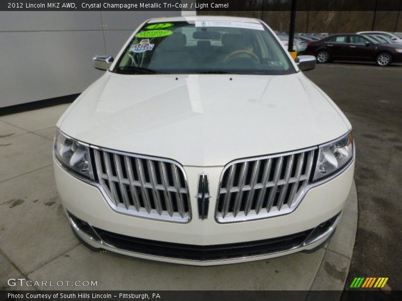 Crystal Champagne Metallic Tri-Coat / Light Camel 2012 Lincoln MKZ AWD