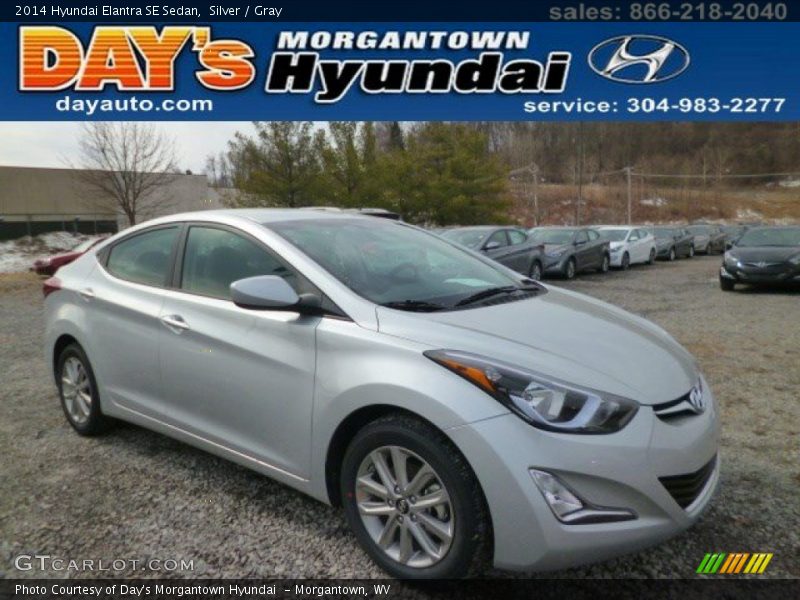Silver / Gray 2014 Hyundai Elantra SE Sedan