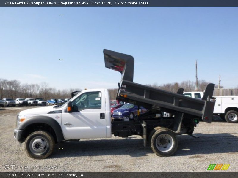 Oxford White / Steel 2014 Ford F550 Super Duty XL Regular Cab 4x4 Dump Truck