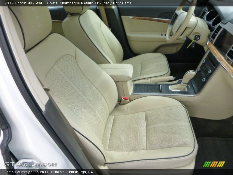 Crystal Champagne Metallic Tri-Coat / Light Camel 2012 Lincoln MKZ AWD