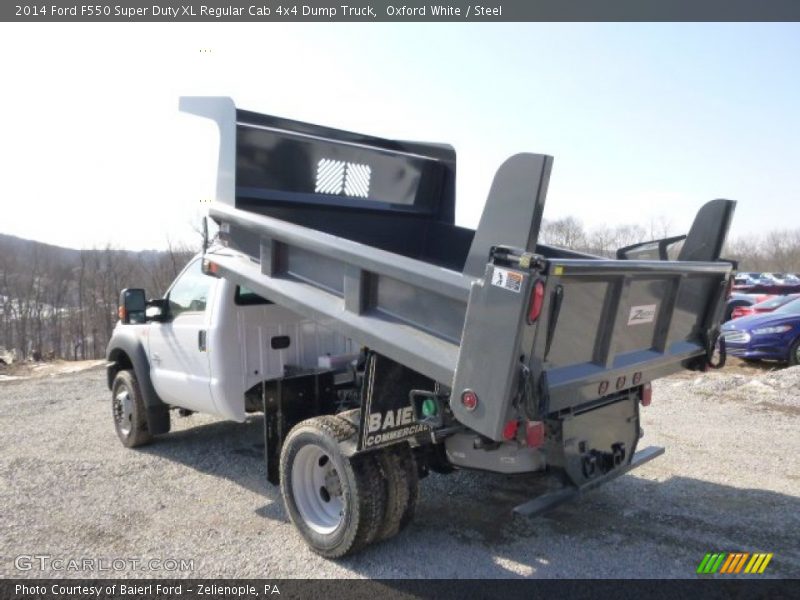 Oxford White / Steel 2014 Ford F550 Super Duty XL Regular Cab 4x4 Dump Truck