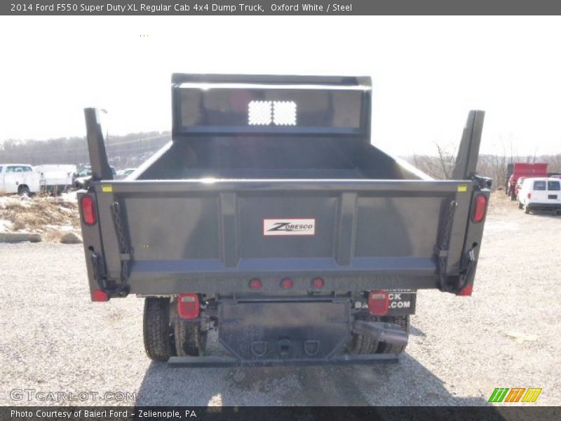 Oxford White / Steel 2014 Ford F550 Super Duty XL Regular Cab 4x4 Dump Truck