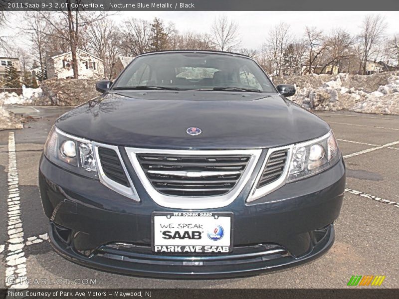 Nocturne Blue Metallic / Black 2011 Saab 9-3 2.0T Convertible