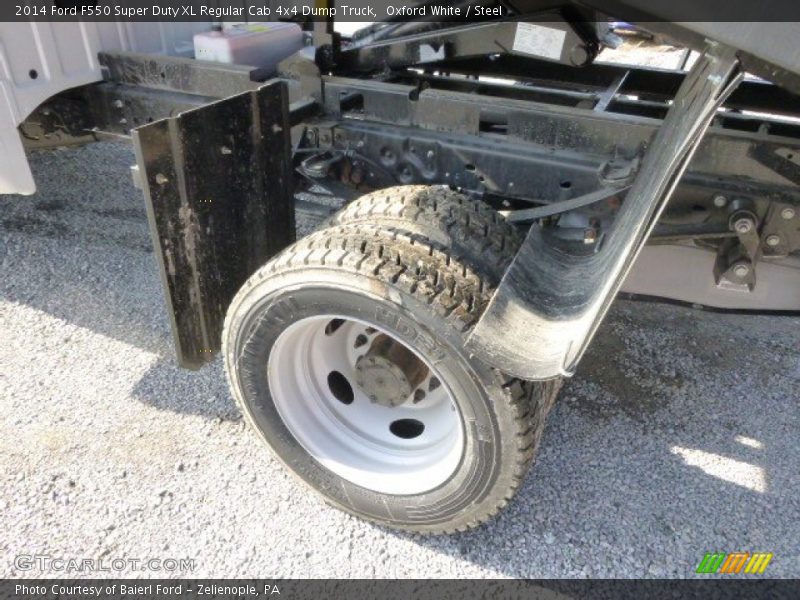 Oxford White / Steel 2014 Ford F550 Super Duty XL Regular Cab 4x4 Dump Truck