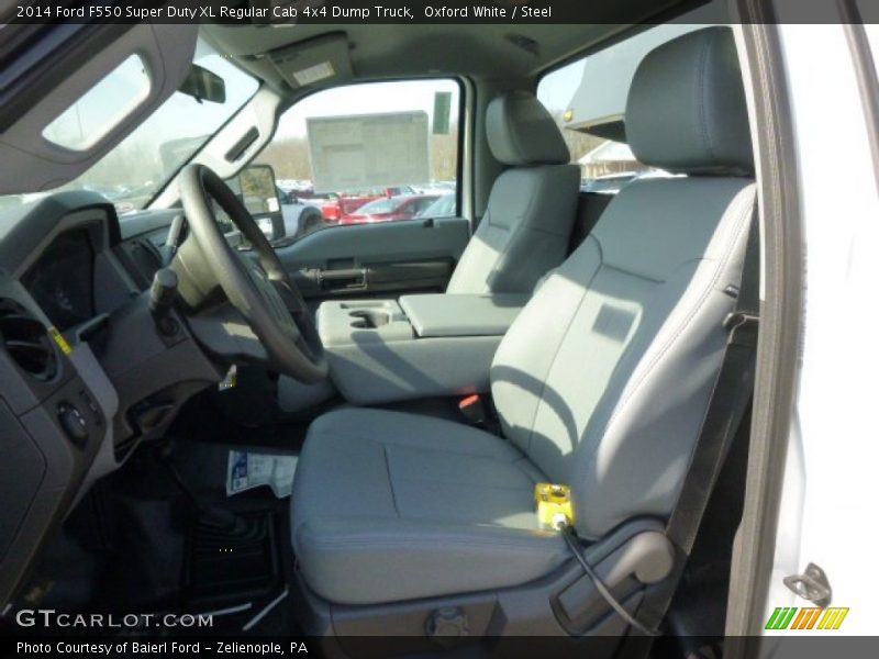 Oxford White / Steel 2014 Ford F550 Super Duty XL Regular Cab 4x4 Dump Truck