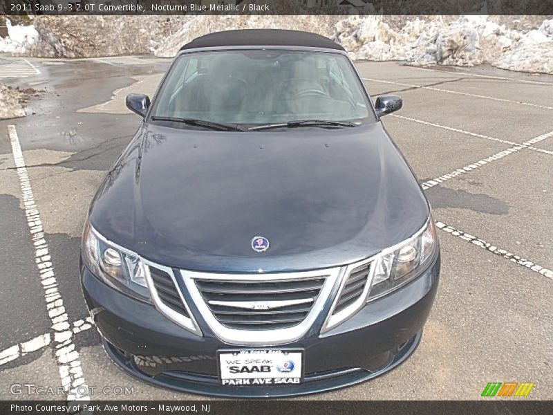 Nocturne Blue Metallic / Black 2011 Saab 9-3 2.0T Convertible