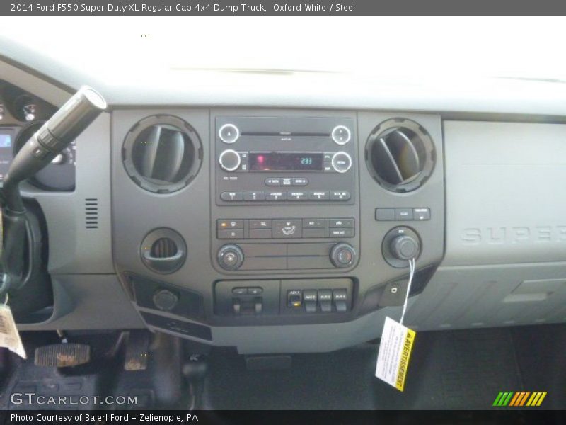 Oxford White / Steel 2014 Ford F550 Super Duty XL Regular Cab 4x4 Dump Truck