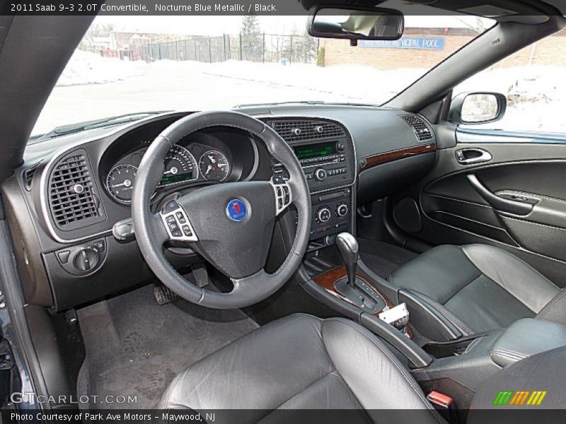 Nocturne Blue Metallic / Black 2011 Saab 9-3 2.0T Convertible