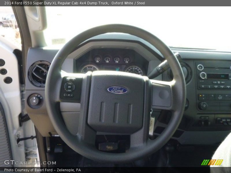 Oxford White / Steel 2014 Ford F550 Super Duty XL Regular Cab 4x4 Dump Truck