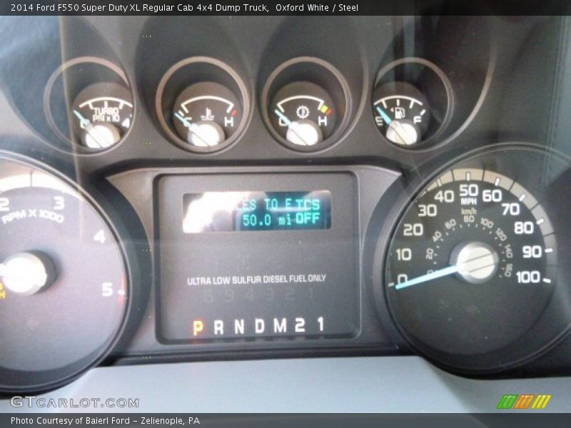Oxford White / Steel 2014 Ford F550 Super Duty XL Regular Cab 4x4 Dump Truck