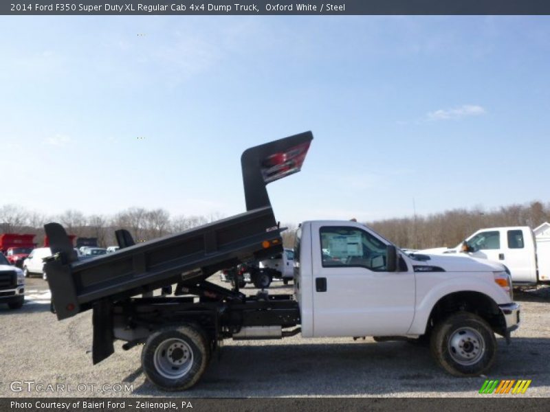 Oxford White / Steel 2014 Ford F350 Super Duty XL Regular Cab 4x4 Dump Truck