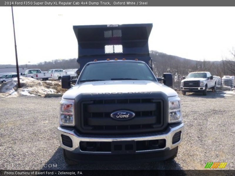 Oxford White / Steel 2014 Ford F350 Super Duty XL Regular Cab 4x4 Dump Truck