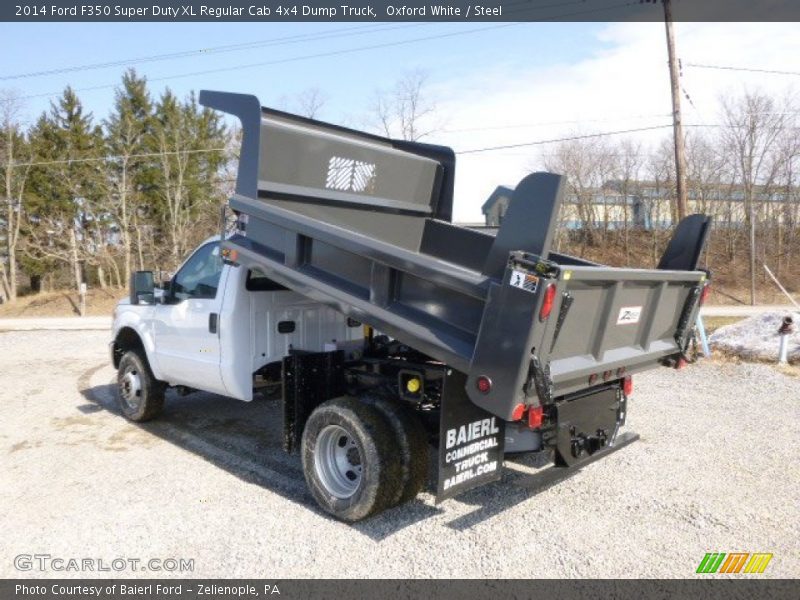 Oxford White / Steel 2014 Ford F350 Super Duty XL Regular Cab 4x4 Dump Truck