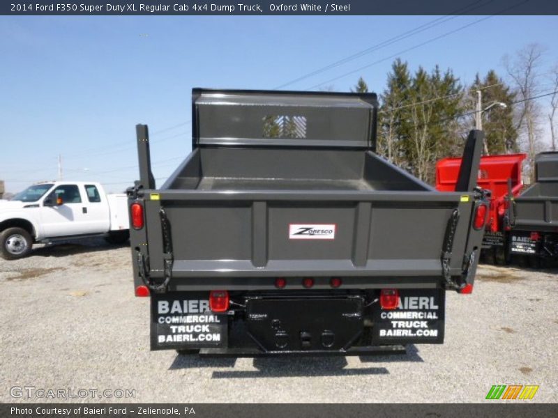 Oxford White / Steel 2014 Ford F350 Super Duty XL Regular Cab 4x4 Dump Truck