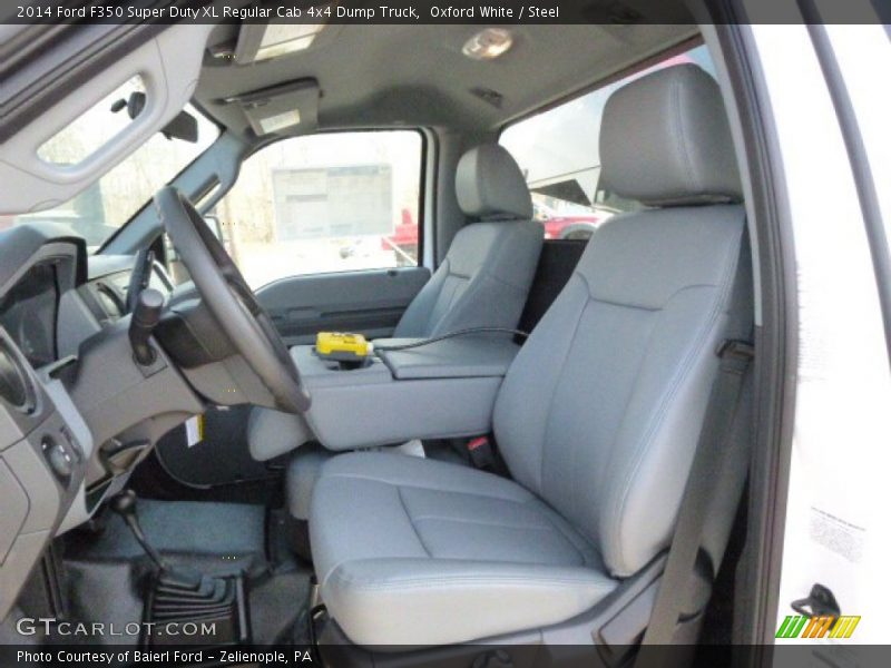Oxford White / Steel 2014 Ford F350 Super Duty XL Regular Cab 4x4 Dump Truck