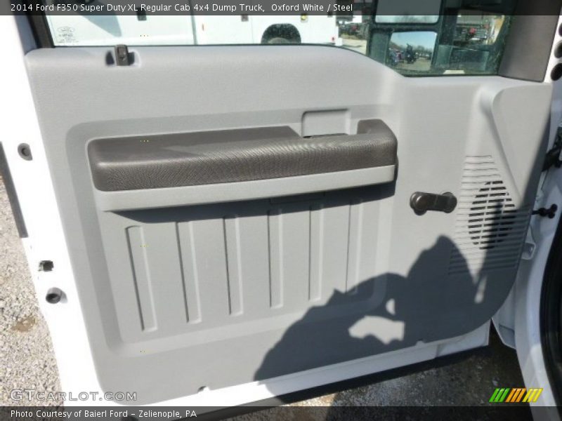 Oxford White / Steel 2014 Ford F350 Super Duty XL Regular Cab 4x4 Dump Truck