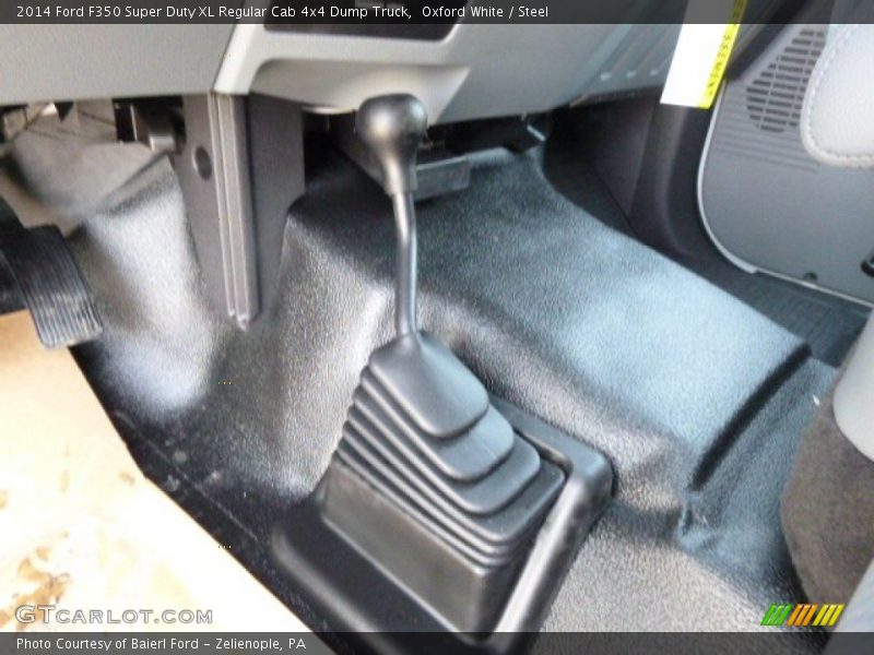 Oxford White / Steel 2014 Ford F350 Super Duty XL Regular Cab 4x4 Dump Truck