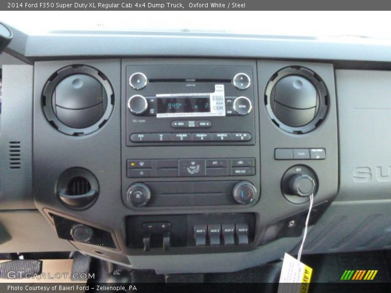 Oxford White / Steel 2014 Ford F350 Super Duty XL Regular Cab 4x4 Dump Truck