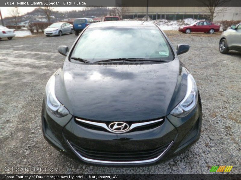 Black / Beige 2014 Hyundai Elantra SE Sedan