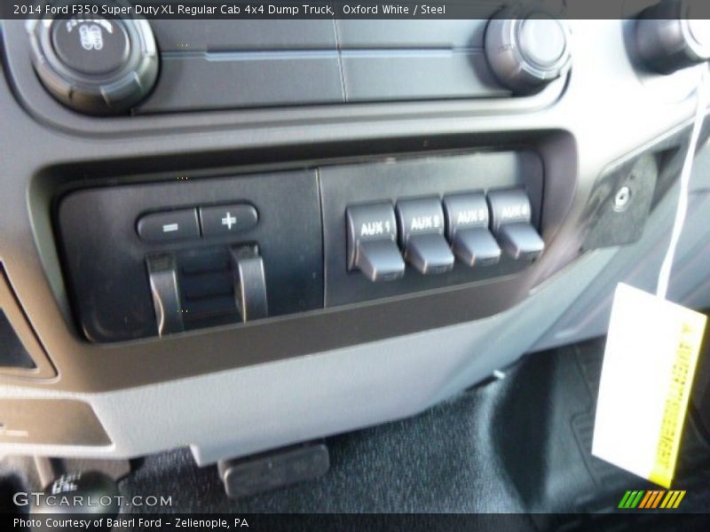 Oxford White / Steel 2014 Ford F350 Super Duty XL Regular Cab 4x4 Dump Truck