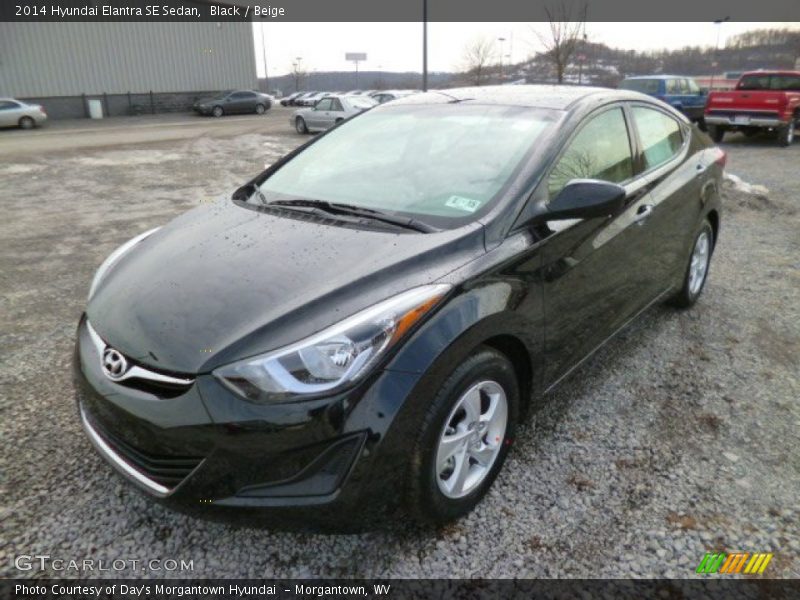 Black / Beige 2014 Hyundai Elantra SE Sedan