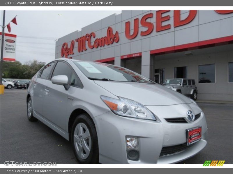 Classic Silver Metallic / Dark Gray 2010 Toyota Prius Hybrid IV
