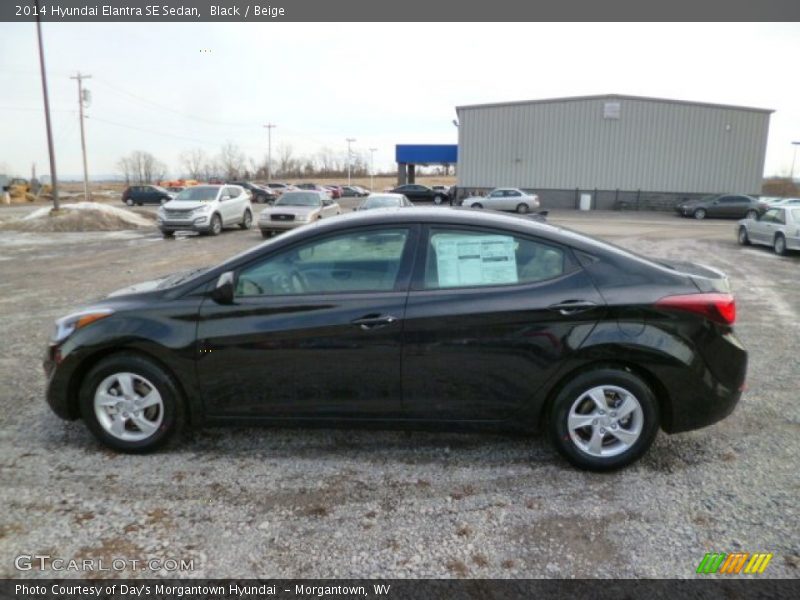 Black / Beige 2014 Hyundai Elantra SE Sedan