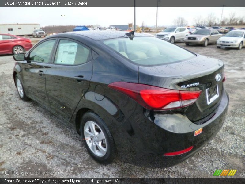 Black / Beige 2014 Hyundai Elantra SE Sedan