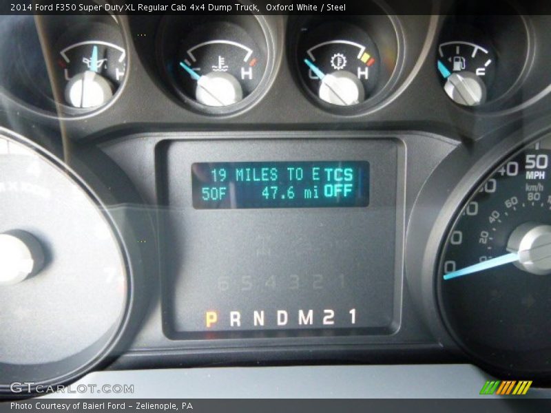 Oxford White / Steel 2014 Ford F350 Super Duty XL Regular Cab 4x4 Dump Truck