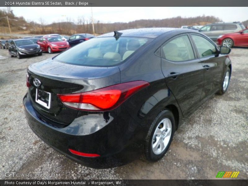 Black / Beige 2014 Hyundai Elantra SE Sedan