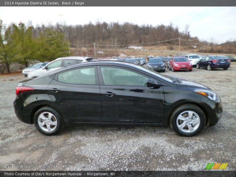 Black / Beige 2014 Hyundai Elantra SE Sedan