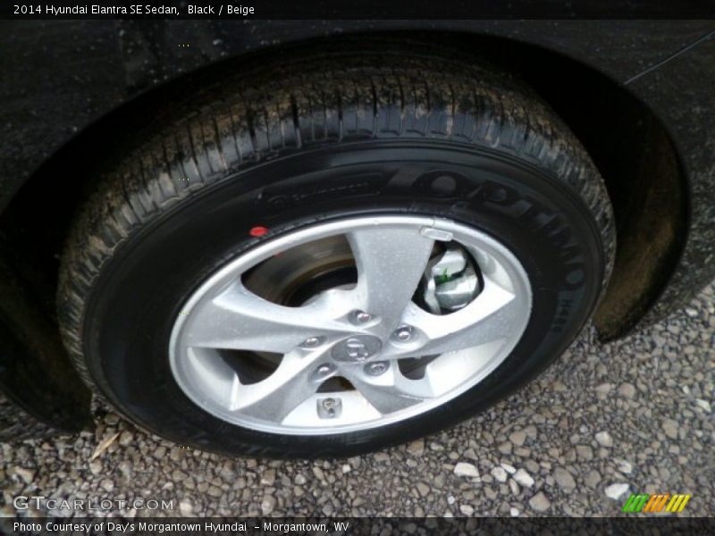 Black / Beige 2014 Hyundai Elantra SE Sedan
