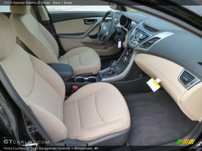 Black / Beige 2014 Hyundai Elantra SE Sedan