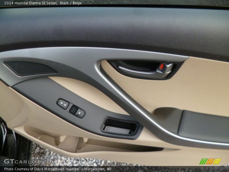 Black / Beige 2014 Hyundai Elantra SE Sedan