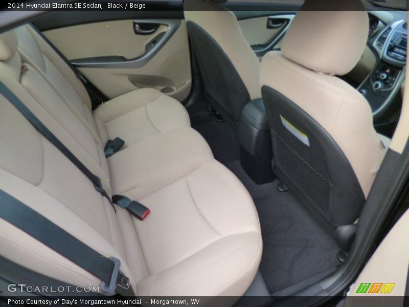 Black / Beige 2014 Hyundai Elantra SE Sedan